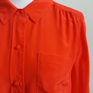J.Crew 100% silk button up blouse